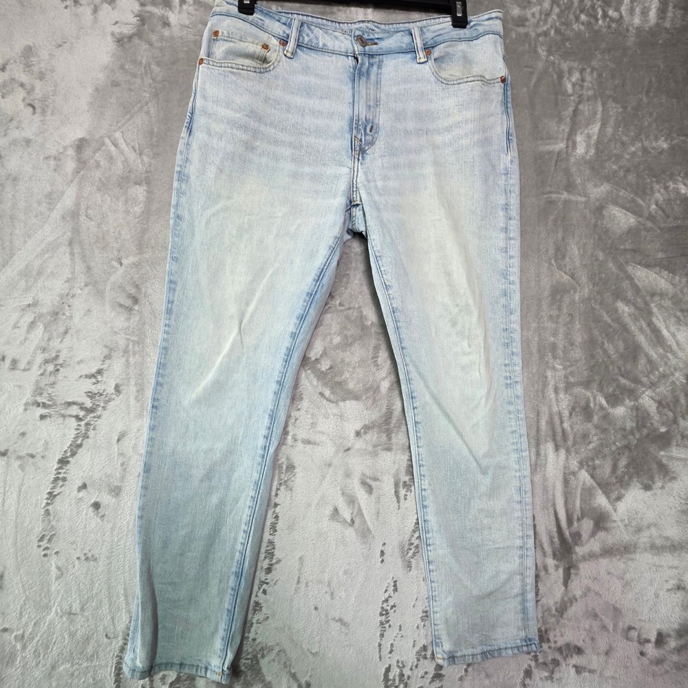 American Eagle Airflex+ Slim Jeans Light Wash 33x30 Mens Denim Pants